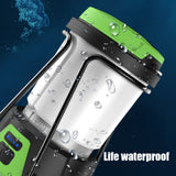 2 in 1 Portable LED Camping Lantern USB Rechargeable Work Light Outdoor Searchlight Power Bank Tent Lamp Infinite Dimming 3 Colors