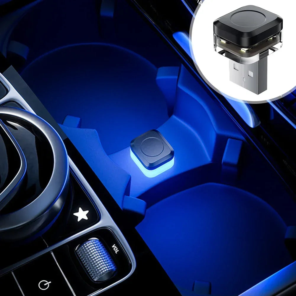 Mini USB Car LED Light - 1/2PCS Auto LED Interior Atmosphere Lamp