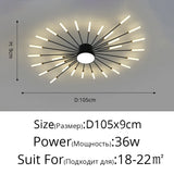 2025 New Creative fireworks Modern led Chandelier For Studyroom Bedroom Kitchen hall Lighting Decor Indoor Lamp Warm Home Lustre