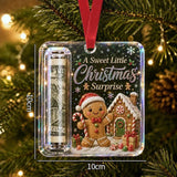 Money Storage Christmas Tree Hanging Ornament Clear Piggy Bank Christmas Decoration 2026 Cash Slot Hanging Pendant Navidad Decor