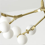 Modern Tree Branches Led Chandelier Glass Balls Hanging Chandelier Living Room Decoration Dining Room Bedroom Indoor Lighting