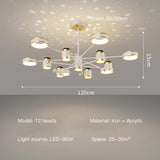 2025 Modern LED Chandelier For Living Room Bedroom Dining Room Kitchen Smart Remote Ceiling Pendant Light Indoor Decorative Lamp