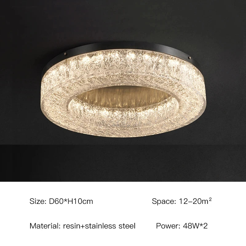 Modern Led Ceiling Lights Crystal Chandelier with Luxury Lamps for Living Dining Room Bedroom Hall Art Lighting Home Decoration