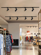 Zoomable LED Surface Spotlight - Adjustable Focus Ceiling Lamp for Retail Stores