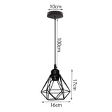 Vintage Pendant Lamp Iron Frame Ceiling Lighting Paint Restaurant Teahouse Chandelier Indoor Wrought Metal Modern Pendant Lights
