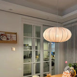 Handmade Wabi-Sabi Cloth Pendant Light - Japanese Nordic Cream Style Fabric Ceiling Chandelier Lamp Fixture for Apartment Living & Dining Room