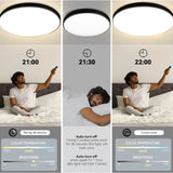 Modern Led Ceiling Lamp Remote Control Dimmable Ceiling Lights 110-265V Smart Indoor Lighting Fixture for Living Room Bedroom