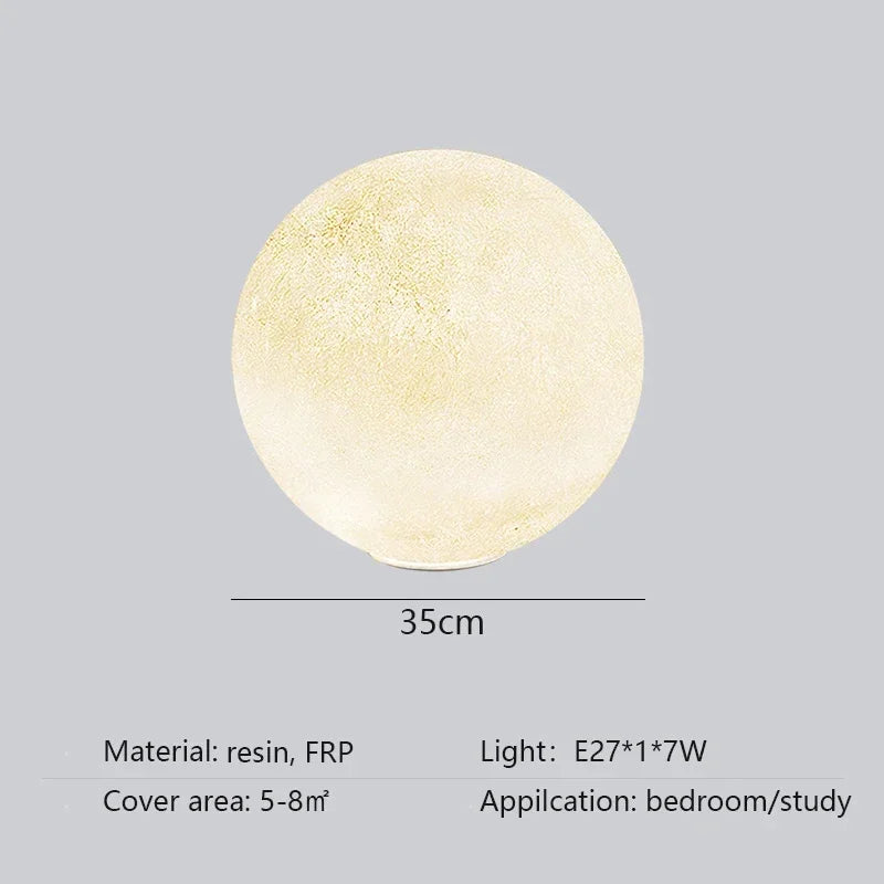 Nordic Moon Led Chandelier Living Dining Room Round Pendant Light Home Lighting Bedroom Atmosphere Hanging Lamp Lustre Luminaire