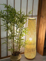 2025 New Floor Lamp Tea Room Zen Bamboo Creative Vertical Light Nordic Living Room Bedroom Ins Style Sofa Side Art Light