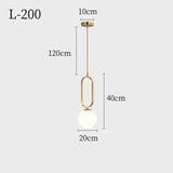 Modern Nordic Glass Ball Pendant Light - Minimalist Hanging Ceiling Fixture for Living Room, Dining Room & Bedroom Decor