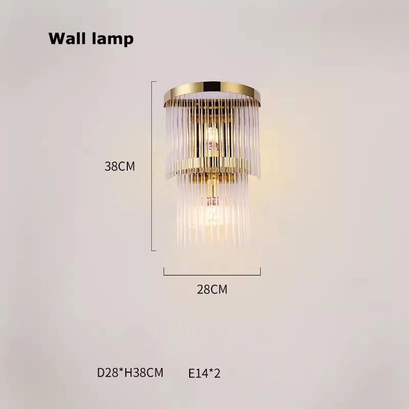 E14 LED Retro American Copper Golden Round Linear Pendant Lights.Pendant Light Suspension Luminaire Lampen For Dinning Room