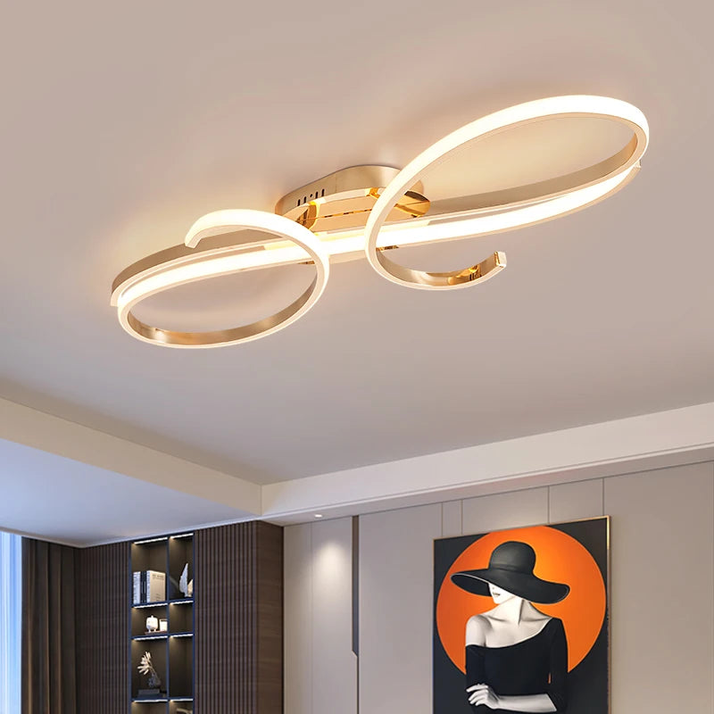 2026 Luxury Atmospheric Living Room Bedroom Ceiling Light Modern Simple High-end LED Dining Hall Ceiling Lamps Creative Home Light