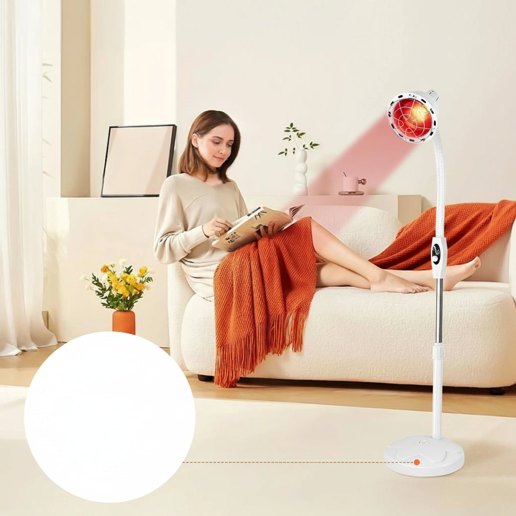 275W Infrared Heat Lamp for Pain Relief - 360° Rotatable Therapeutic Light