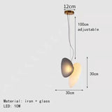 Nordic Creative Cobblestone Glass LED Pendant Chandelier for Restaurant Kitchen Bedroom Bedside Hotel Indoor Decor Lighting 2026