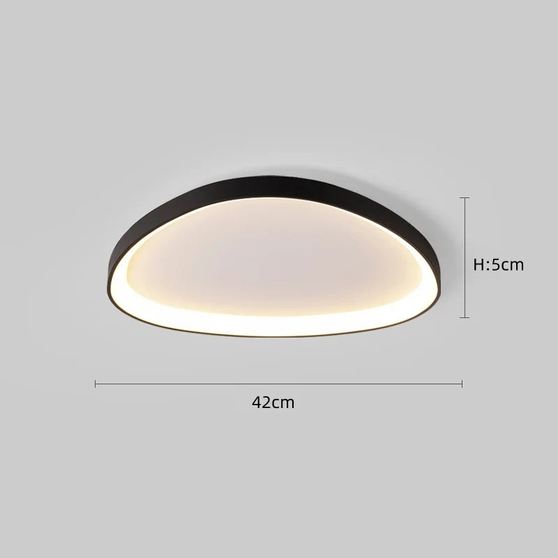 Nordic Minimalist LED Ceiling Light - Dimmable Chandelier for Living Room