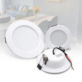 10PCS White Body Recessed LED Downlight - Universal AC/DC 12V 24V 110V 220V Ceiling Light