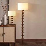 Medieval Solid Wood Floor Lamp - Retro Wabi-Sabi Standing Sofa Light & Desk Lamp Fixture for Living Room & High-End Home Decor