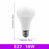 E27 E14 LED Bulb 20W 18W 15W 12W 9W 6W 3W Lampada LED Light AC 220V-240V Bombilla Spotlight Lighting Cold/Warm White Lamp