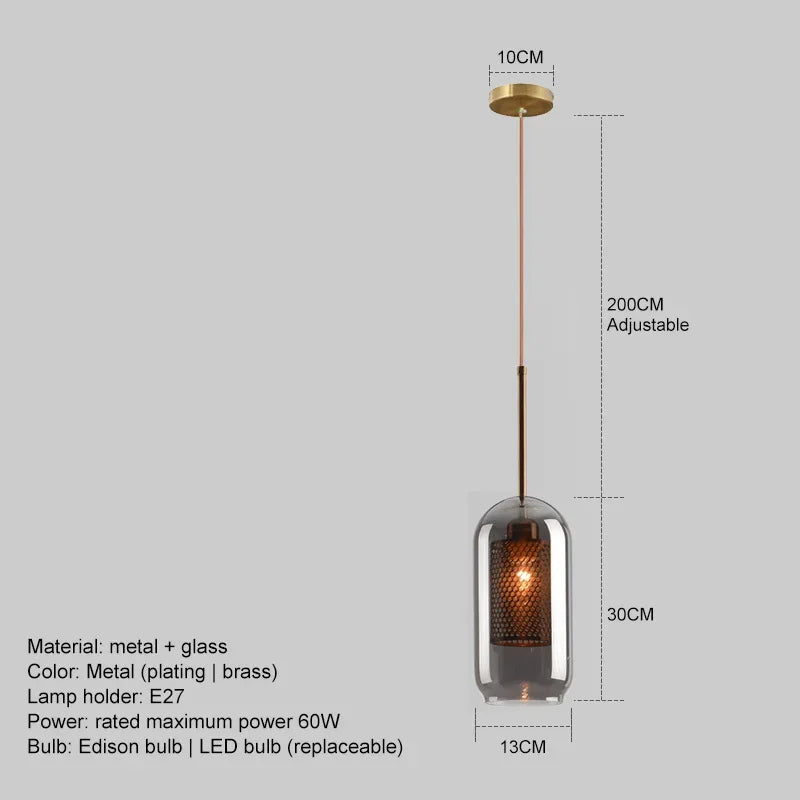 Modern Glass Ceiling Chandeliers Luxury Room Decors Pendant Lights Dining Bedroom Hanging Lamp Kitchen Fixture Suspension Luster's