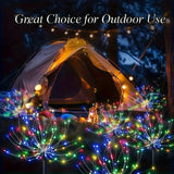 6Pack Outdoor Solar Garden Lights LED Garden Lights 8 Lighting Modes Courtyard Lamp IP65 Solar Landscape Light
