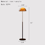 Vintage Brown Bauhaus Orange Pendant Lamp French Retro Design Adjustable Hanging Light for Dining Table Cafe LED Chandelier