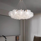 Nordic New Highend Acrylic Flower Pendant Lamp Living Room Restaurant Bedroom Villa Hotel Creative Chandelier Art Lighting Decor