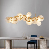 Modern Internet Celebrity Living Room Art Pendant Light Luxury Minimalist Glass Lamp Bedroom Dining Room Long Pendant Light