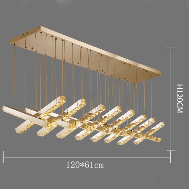 Nordic home decoration luxury crystal chandelier restaurant chandelier ceiling lamp villa chandelier interior lighting lamps