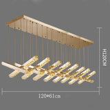 Nordic home decoration luxury crystal chandelier restaurant chandelier ceiling lamp villa chandelier interior lighting lamps