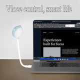 Smart Voice-activated Night Light Mini Portable USB LED Light Table Desk Lamp for Power Bank Camping PC Laptops Night Lighting