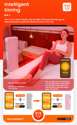 Red light therapy bluetooth function red light therapy 8 wavelengths red light therapy panel with touch screen