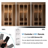 3-Channel RGB & CCT LED Controller - Wireless RF Dimmer for Smart Home Lighting