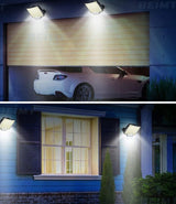 106/318LED Super Bright Outdoor Solar Lamp Waterproof 3 Modes Motion Sensor Human Induction Solar Garden Light Yard Garage Light
