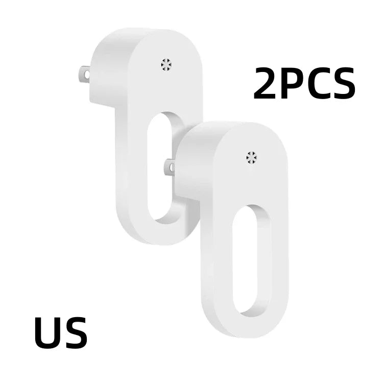 LED Night Light with Dusk-to-Dawn Twilight Sensor (EU/US Plug) - Warm White Energy Saving Plug-In Wall Lamp for Kids Room, Bedroom & Hallway