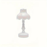 Pagoda Bud Button Battery LED Table Lamps Desk Night For Bedroom Dining Night Light Simple Flower Modern Decoration