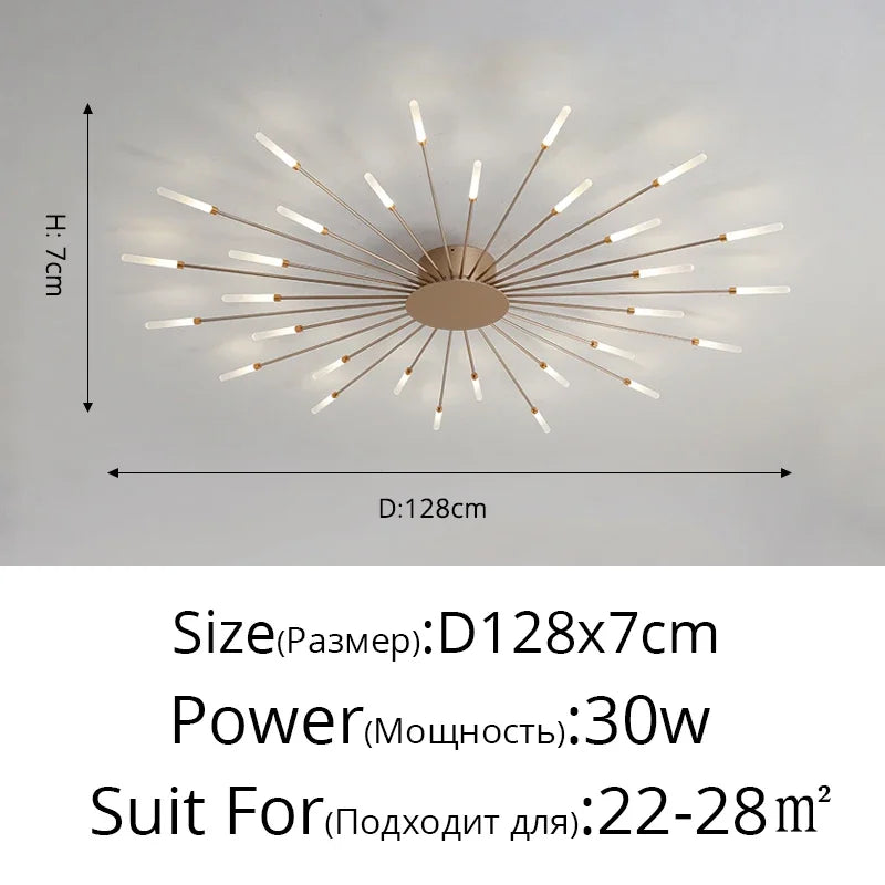 Modern Rotating Pen Tip LED Ceiling Light - Creative Sculptural Art Chandelier