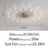 Modern Rotating Pen Tip LED Ceiling Light - Creative Sculptural Art Chandelier