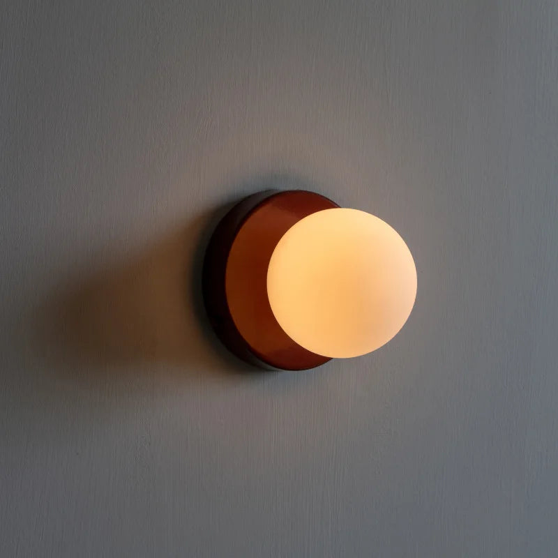 Macaron Soft Style Small Wall Sconce - Modern E27 Ball Lamp for Home Decor