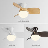 Modern LED Ceiling Fan Light for Kids Bedroom, 6-Speed Variable DC Motor, 24W LED Light, 30/36 inch Ceiling Fans
