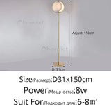 Moon-Shaped Floor Lamp Rotatable Bedside Lighting DIY Adjustable Ambience Lamp LED Mood Light for Bedroom Living Room Decoration