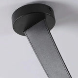 Minimalist Leather Glass Designer LED Ceiling Chandelier Living Dining Room Bar Hotel Exhibition Hall Bedroom Home Decor Lamps