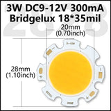 COB LED Chip 3W 5W 7W 10W 20W 30W 40W Light Emitting Diode LED Module Matrix 1313 2020 2828 1919 for Bulb Downlights