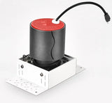 LED Recessed Downlight Frameless Square Double Head Detachable Replaceable Module Anti Glare Built-in Grille Spot Light