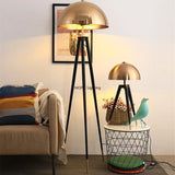 Nordic Postmodern Luxury Retro Art Exhibition Hall Bedroom Living Room Creative Tripod Mushroom Bedside Table Lights Floor Lamp