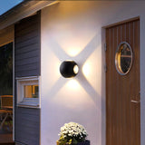 Outdoor Waterproof Up and Down LED Wall Lamp - Modern Aluminum Exterior Sconce Light Fixture for Courtyard, Balcony, Porch & House Facade