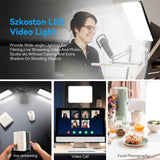 LED Fill Lamp Video Light Panel 2800-7000K Photography Lighting Live Stream Photo Studio Light Kit For Live Stream Tiktok