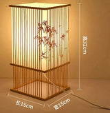 Bamboo Woven Products Simple Bedroom Study Table Lamp Bedside Table Lamp Bamboo art Warm Decoration Desktop Japanese Table Lamp