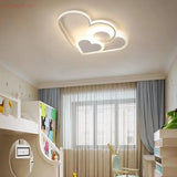 Cloud/Love shape Decor Indoor Lighting fixtures Modern LED White/Pink Ceiling Lamp for Children's Room Kids Bedroom