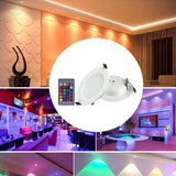 Color Changing Led Downlights Ceiling Dimmable, LED Recessed Ceiling Lights RGBW Multicolor RGB Aluminum for home and bar KTV