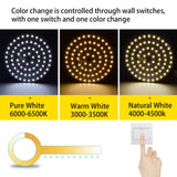 LED Bead Ceiling Lamp Renovation Lamp Board Circular Dual Color Dimming Bulb 3W 5W 7W 9W 12W 18W 24W Down Lamp SMD Light Source